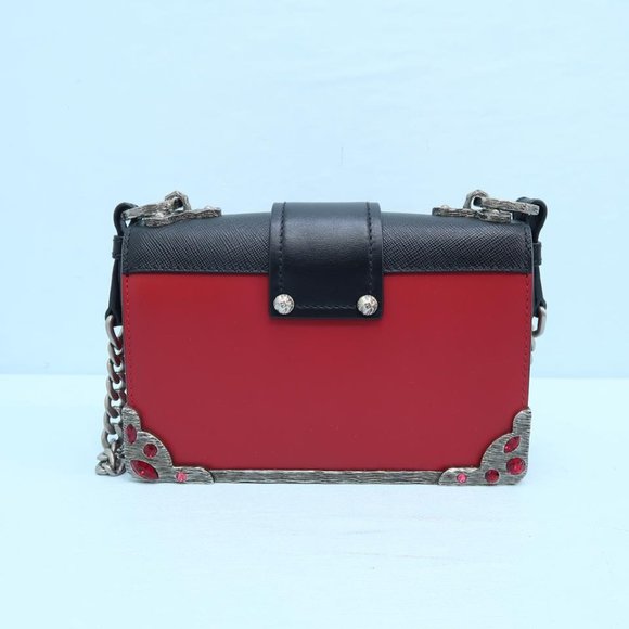 SOLD Prada Cahier Embellished Red Shoulder Bag - Picture 8 of 8